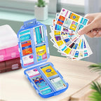 Small Pill Case Travel Pill Box Cute Pill Organizer - Image 7