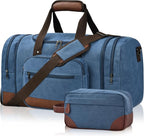 Litvyak Duffle Bag for Travel, 50L Canvas Travel Duffel Bags Overnight Weekend by Litvyak