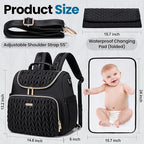 4 in 1 Convertible Diaper Bag Backpack, Waterproof Baby Diaper Bag - Image 2