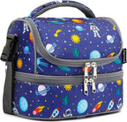 FlowFly Kids Double Decker Cooler Insulated Lunch Bag Large Tote by FlowFly
