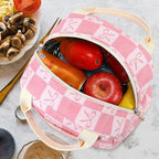 Bluboon Lunch Bag for Women Men Cute Corduroy Lunch Tote Bags Reusable - Image 4