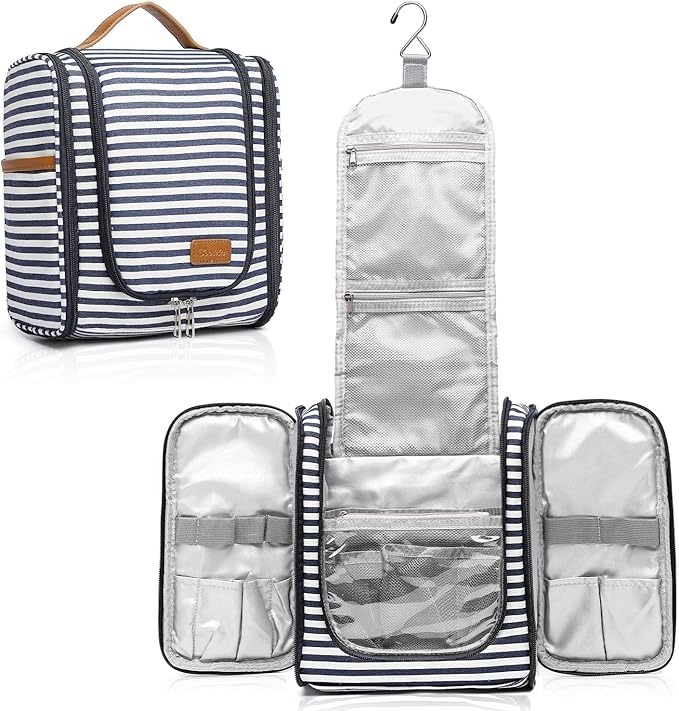 Hanging Travel Toiletry Bag, Large Capacity Cosmetic Travel Toiletry Organizer by Bosidu