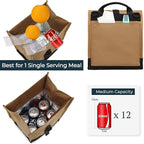 SUNNY BIRD Insulated Lunch Bag Rolltop Lunch Box Tote Bag - Image 6