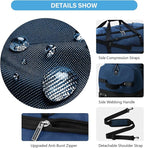 Vomgomfom Wheeled Collapsible Duffel Bag, 110L-140L Expandable Checked Luggage - Image 6