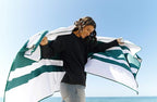 Laguna Beach Textile Co. Recycled Microfiber Quick Dry Beach Towel - Image 2