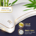 Royal Therapy King Memory Foam Pillow, Adjustable Shredded Odor-Free Pillow - Image 3