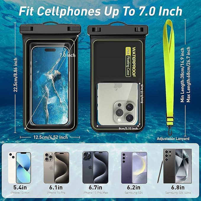 Marine IP68 Waterproof Phone Pouch, Floating Waterproof Phone Case - Image 4