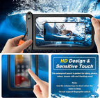 Temdan 2 Pcs Waterproof Phone Pouch, Universal IPX8 Waterproof Cell Phone Case - Image 4
