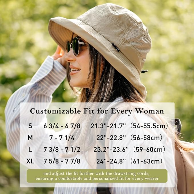 TOP-EX XL/XXL Women’s Wide Brim Bucket Sun Hat - Image 7