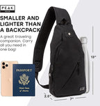 Peak Gear Travel Sling Bag. Compact Crossbody Bag | Lighter and Smaller than a - Image 2