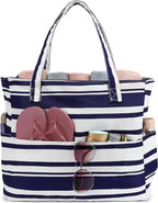 LEDAOU Beach Bag Waterproof Sandproof Women Tote Bag Pool Bag by LEDAOU