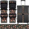 2 Pack Luggage Straps for Suitcases, Adjustable Travel Belt by ZHOMA