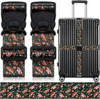 2 Pack Luggage Straps for Suitcases, Adjustable Travel Belt by ZHOMA