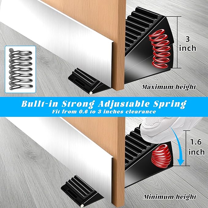 Large Heavy Duty Door Stoppers, Premium Spring Door Stopper - Image 3