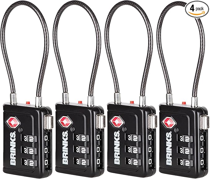 Brinks TSA Accepted Indicator Luggage Lock, 2.5 inch Long Shackle, New More by Brinks