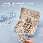 Lolalet Travel Jewelry Case for Women Girls, Travel Jewelry Organizer Box - Image 2