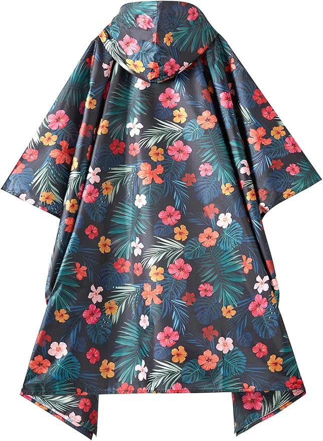 PTEROMY Hooded Rain Poncho for Adult - Image 7