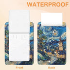 Starry Night Swirl 3 Pack PU Leahter Luggage Tag - Image 3