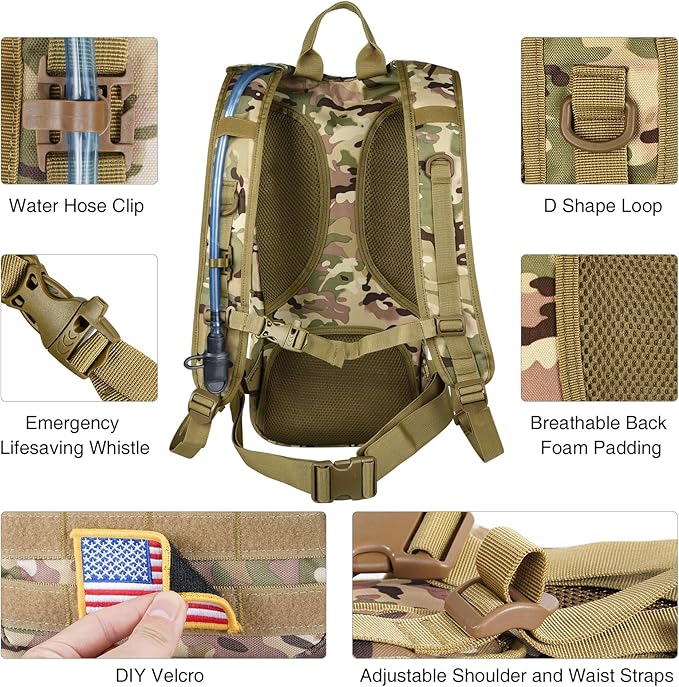GENILU Tactical Hydration Backpack - Image 5