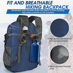 IGOLUMON Hiking Backpack 40L Packable Lightweight Camping Backpack Men Women - Image 3