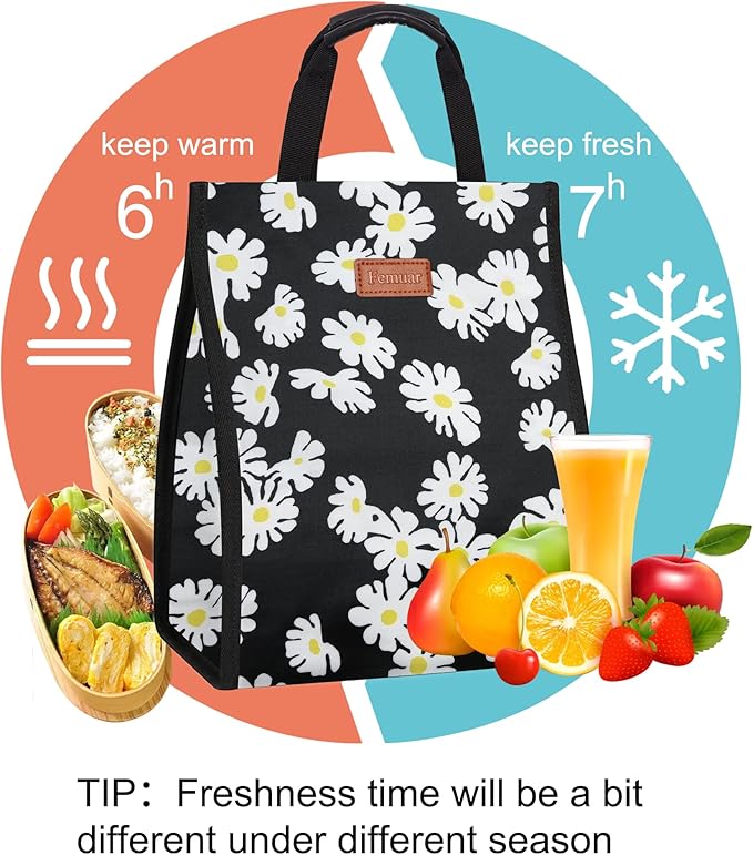 Lunch Bags for Women Insulated Reusable Lunch Tote - Image 4