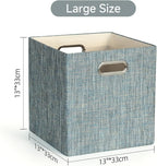 Posprica Storage Basket Bins, 13×13×13 Foldable Storage Boxes Fabric Drawer - Image 2