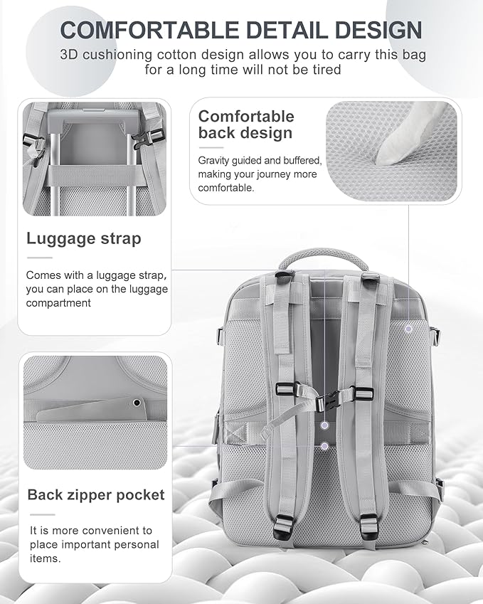 coowoz Large Travel Backpack Carry On - Image 4
