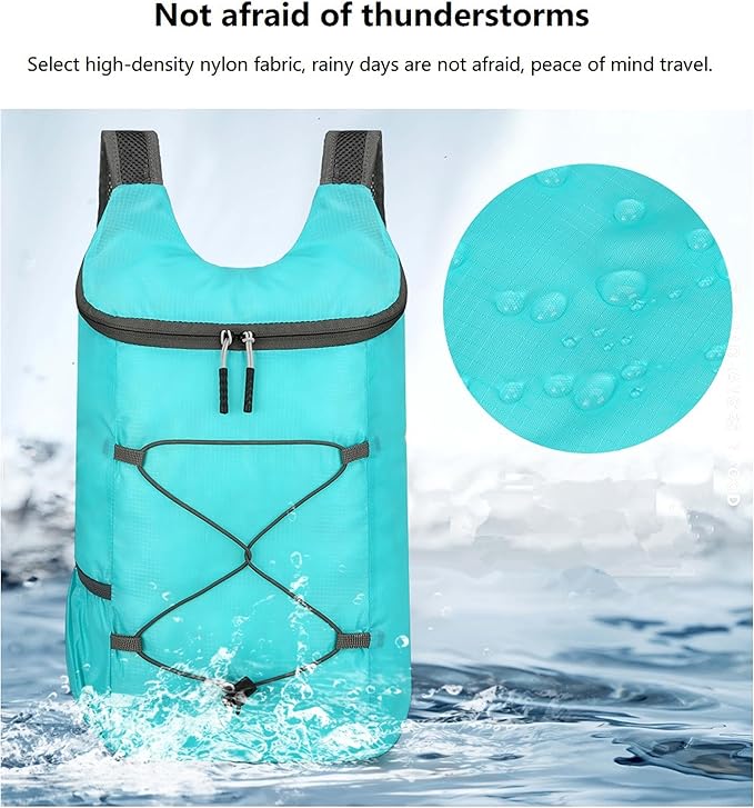 16L Hiking Daypack Lightweight Foldable Travel Backpack Water Repellent Camping - Image 4