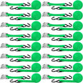 16 Pcs Cambuckle Tie Down Straps 1763lbs Break Strength Securing Straps 1'' x by Riakrum