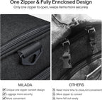 MILADA Convertible 2-in-1 Garment Duffel Weekender Bag Carry On Garment Bags - Image 3