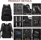 Extra Large Laptop Backpack for Travel, College & Work, TSA Friendly Commuter - Image 5