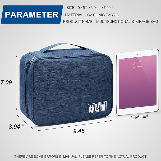 VOCUS Electronics Organizer Travel Cable Organizer Bag - Image 8