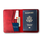 PEGAI Standard Full Grain Crazy Horse Leather Passport Holder | Custom Travel by PEGAI