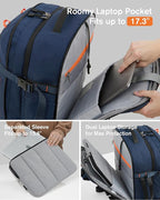 Tolaccea Travel Laptop Backpack, TSA Flight Approved Carry On Travel Duffel - Image 3