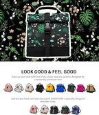 SUNNY BIRD Insulated Lunch Bag Rolltop Lunch Box Tote Bag - Image 7