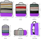 BAGAIL 4 Set/6 Set/8 Set Compression Packing Cubes Travel Accessories - Image 2
