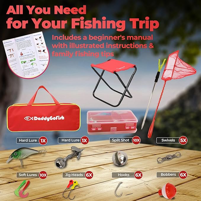 DaddyGoFish Kids Fishing Pole - Image 2