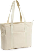 Tote Bag for Women with Zipper, Travel Tote Bags with Compartments Large by Unknown