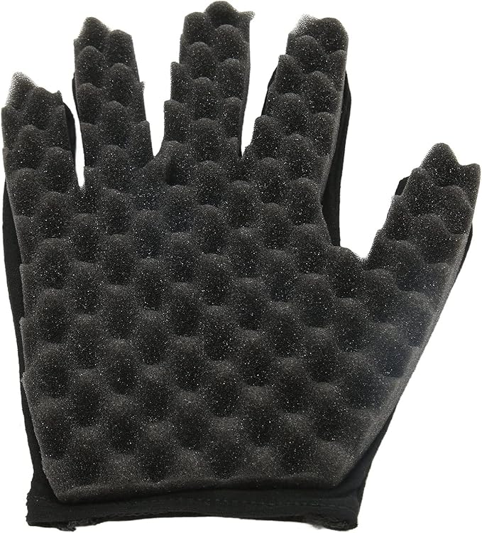 ZJchao Magic Hair Curling Sponge Gloves, Curling Sponge Glove, Afro Coil Flexible Portable Hair Sponge, for Barbers Brush Styling Tool, for Barber Salon
