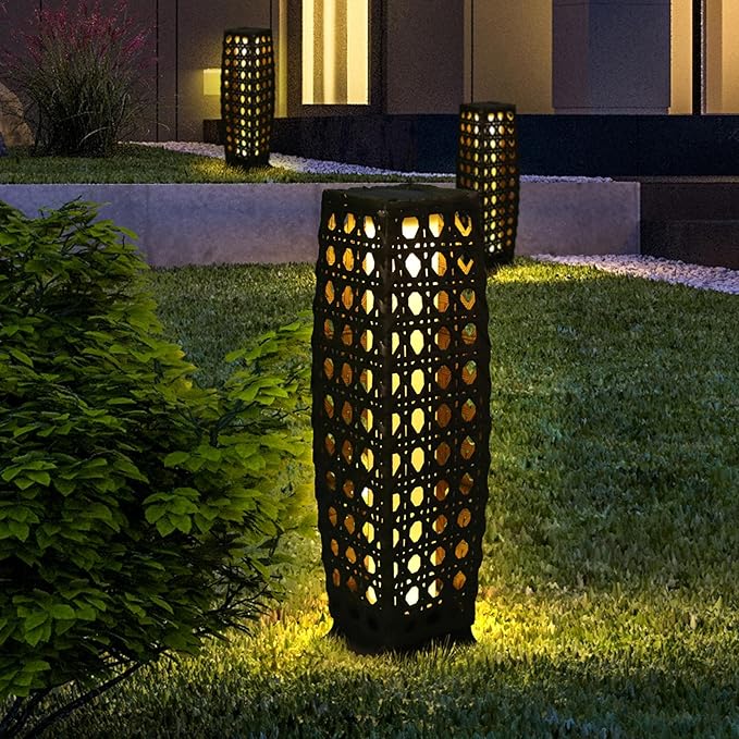 Solar Floor Lamp, Outdoor Floor Lamp Lanterns Outdoor Waterproof, Solar Powered by OLYMSOLD