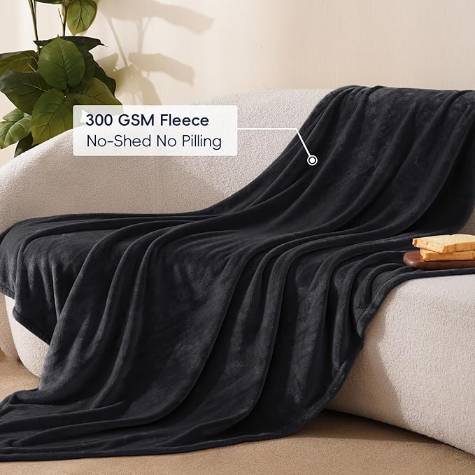 PHF Ultra Soft Fleece Throw Blanket, No Shed No Pilling Luxury Plush Cozy - Image 3