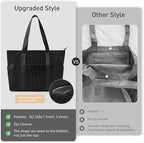 Tote Bag for Women with Zipper, Travel Tote Bags with Compartments Large - Image 7