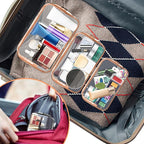 AURUZA 4 Pack Clear Toiletry Bag, Portable Travel Makeup Bags - Image 7