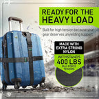 Untethered Ultimate Travel Set: 4 Premium Luggage Straps and 4 Silicone Tags - Image 5