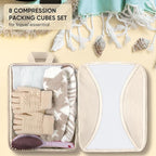 8 Set Compression Packing Cubes - Image 6