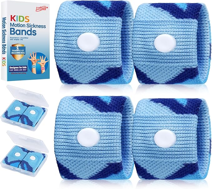 LYJEE Motion Sickness Bands for Kids, Travel Sickness Relief Wristbands by LYJEEMotionSicknessBands