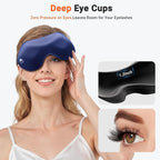 Eye Masks for Sleep Light Blocking: Lightweight 3D Contoured Eye Mask for Lash - Image 4