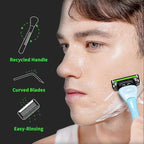 DORCO with Earth Razor with Pace 6 Pro Cartridges • Handle Made from Post - Image 5