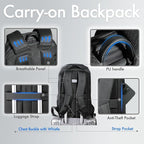 hk Waterproof Travel Backpack for Men – Lightweight 30L Laptop Backpack - Image 4