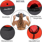 Womens Summer Sun Hat Beach Hat Wide Brim Outdoor UV Protection Hat Foldable - Image 3